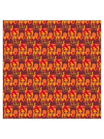 Geometric Bonfire Pattern