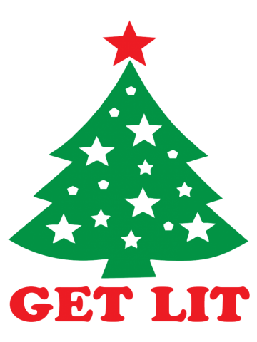 Get Lit - funny Christmas tree