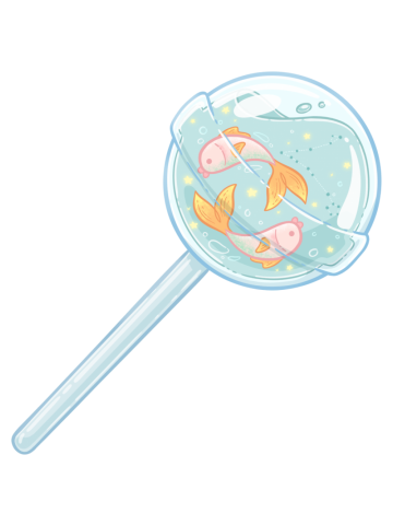 Glass Lollipop (Pisces)