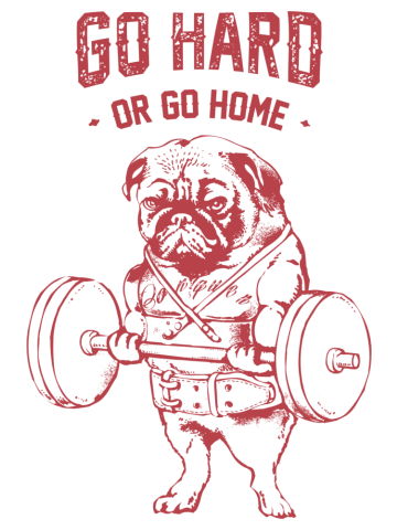 Go hard or go home in red