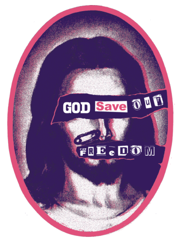 God Save Our Freedom (Pink and Purple)