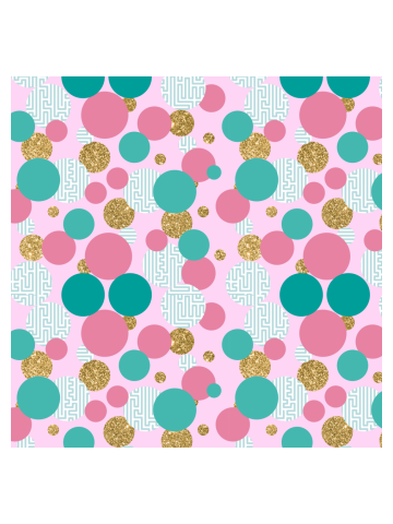 Golden Bubble Glitter Pattern
