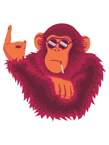 Grumpy Monkey