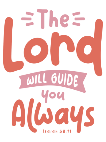 Guided by the Lord - Christian Quote