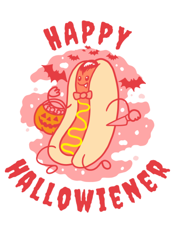 Hot dog Halloween (Happy Hallowiener)