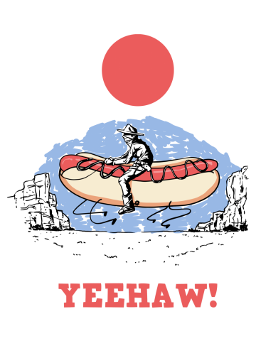 Hot dog cowboy