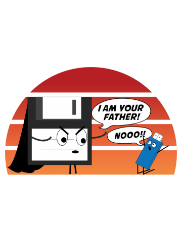 I Am Your Father USB Floppy Disk funny retro 90s