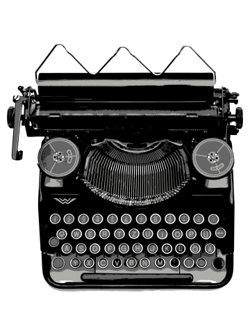 I love writing - typewriter col 01