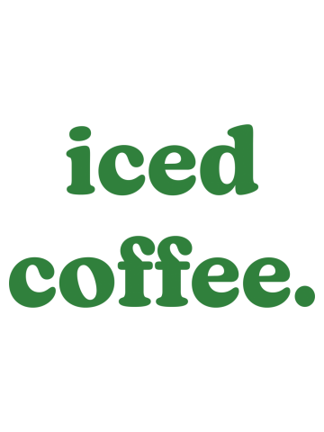 Iced Coffee Retro Typography