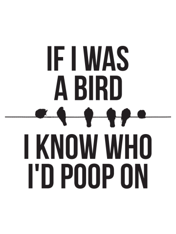 If I Was A Bird I Know Who Id Poop On