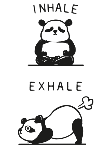 Inhale Exhale Panda