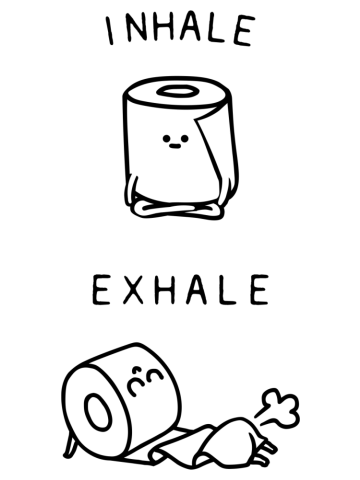 Inhale Exhale Toilet Paper