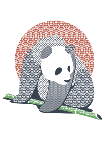 Japanese Pattern Tattooed Panda