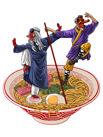 Japanese gods in ramen