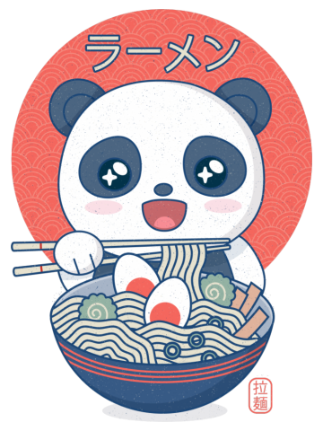 Kawaii panda ramen
