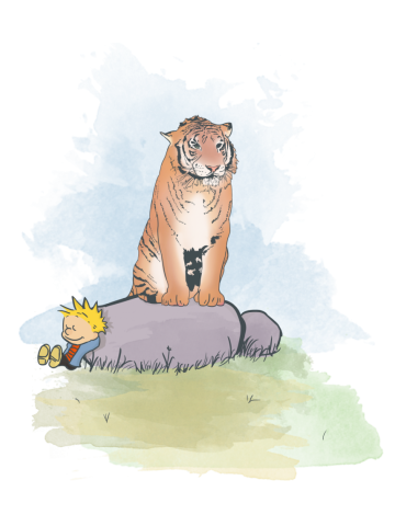 Keeping Watch - Calvin and Hobbes
