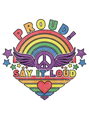 LGBTQ - Gay Pride - Rainbow Design