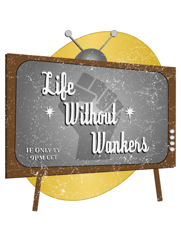 Life Without Wankers Retro TV (Distressed)