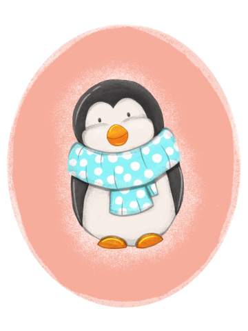 Lone Snuggly Penguin