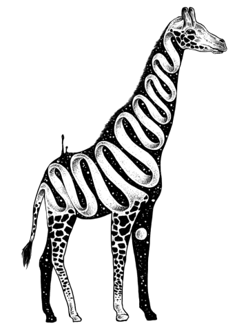 Lost in Its Own Existence (Giraffe)