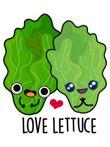 Love Lettuce Cute Veggie Pun