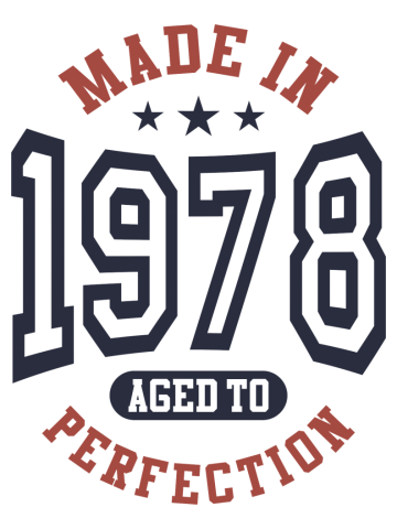 Made In 1978 Aged To Perfection Birthday Gift