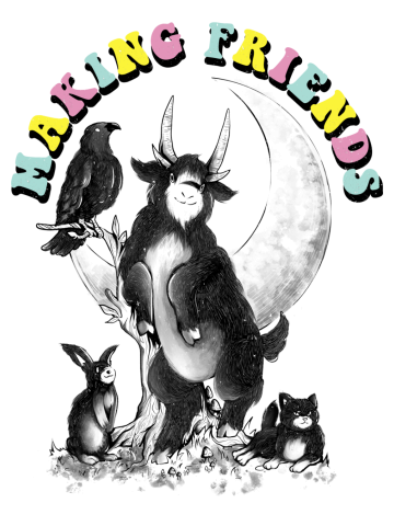 Making Friends - Funny Evil Baphomet Gift