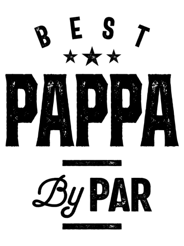 Mens Father's Day Best Pappa By Par Funny Golf Gift