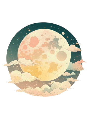 Moon Gazing Space Science Celestial Nature Aesthetic Clouds