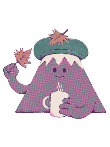 Mount Fuji Autumn Sticker