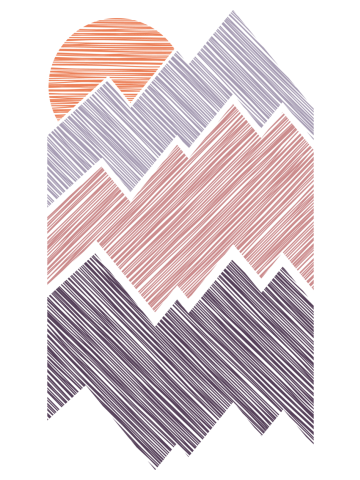 Mountain sunset patterns #3