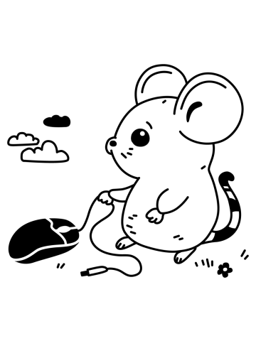 Mouse with his pet mouse