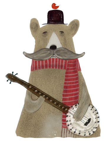 Moustache bear