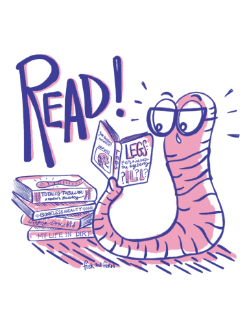 Mr. Book Worm loves a good book!