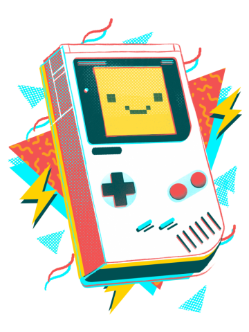 My boy - Video Game Console - Retro Wave 80s