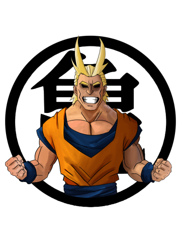 My hero academia All might Goku