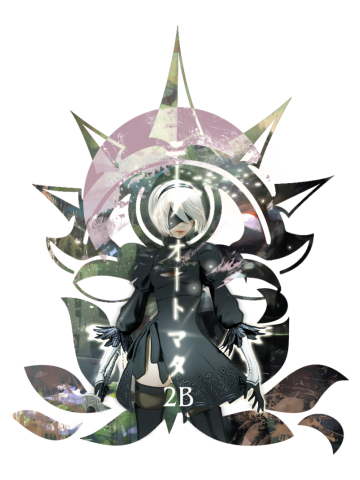 NieR Automata 2B garden