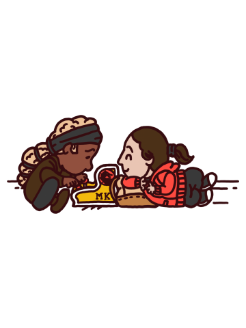 Not-so-secretly in love: Ellie and Riley