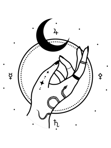 Occult Hand and Moon