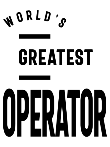 Operator Work Job Title Gift