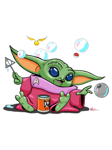Orko Baby Yoda and Duff Deathly Hallow Bubbles