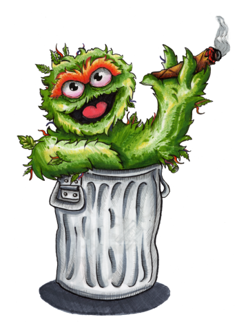 Oscar the Grouch is a Nug of Weed
