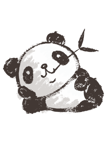 Panda that is relaxing