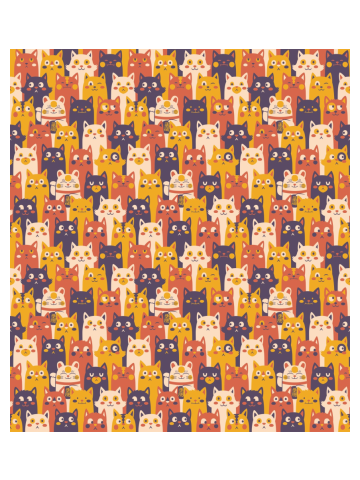 Pattern Cat Maneki-Neko