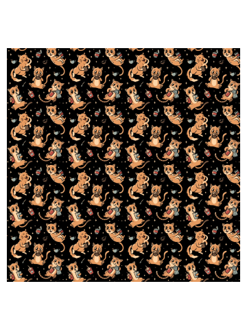 Pattern Cats And Coffee
