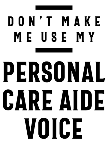Personal Care AIDE Voice Job Title Gift
