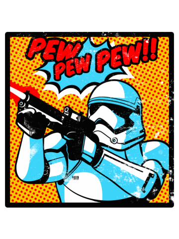 Pew pew pop art