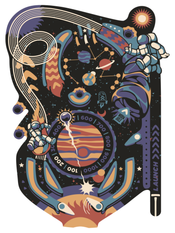 Pinball Space Machine Light
