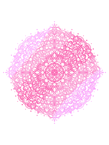 Pink Gradient Mandala