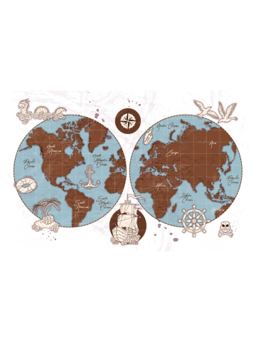 Pirate world map